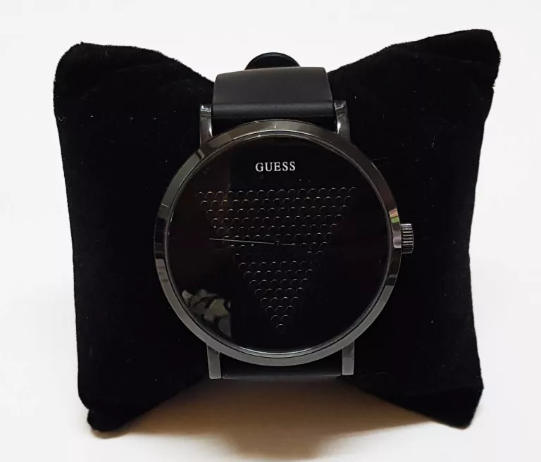 Black W1161g2 Guess Mens Imprint W1161G2 Quartz Black Dial Watch