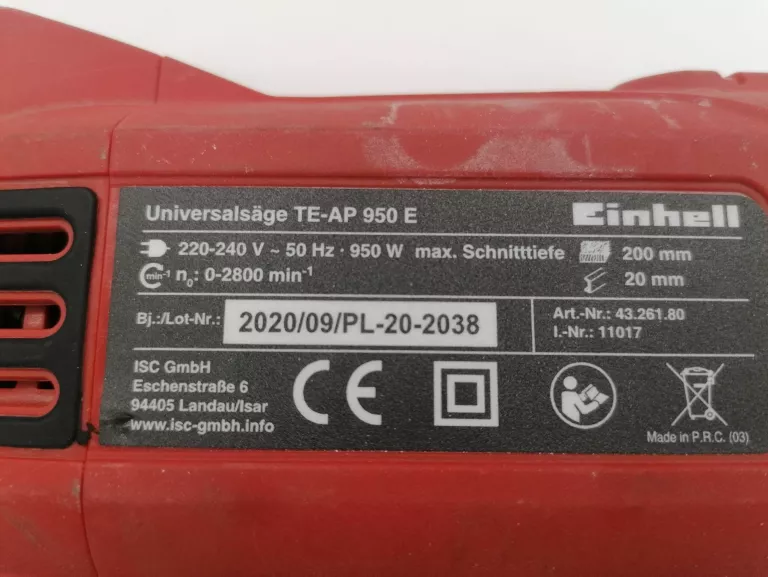 PIŁA SZABLASTA EINHELL TE-AP 950