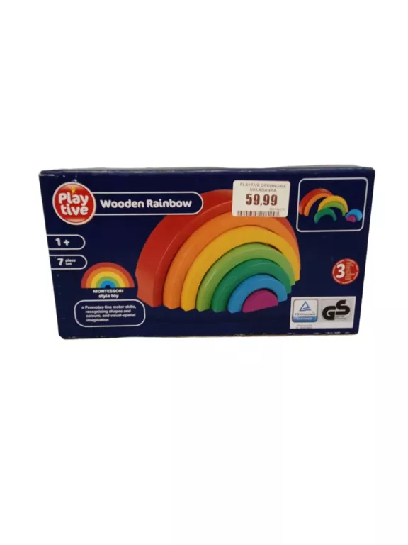 PLAYTIVE UKŁADANKA MONTESSORI W KOLORACH TĘCZY