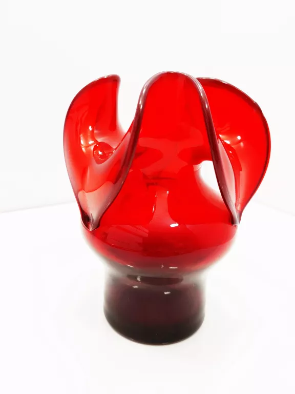 wazon-osiolek-czeslaw-zuber-lata-80-czerwone-szkl-stan-nie-wymaga-renowacji