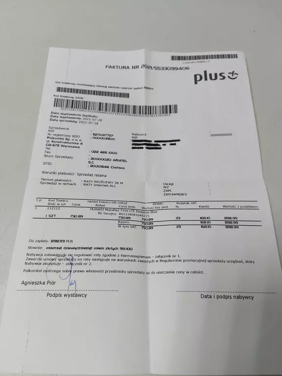 TABLET HUAWEI MATEPAD T 10S GWARANCJA!