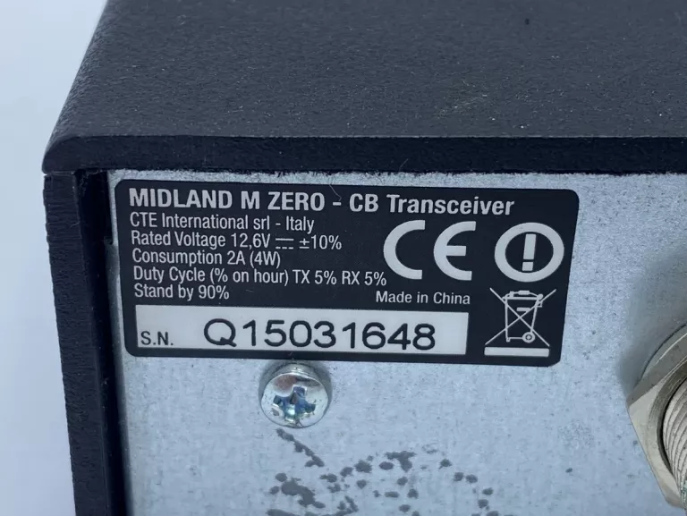 CB RADIO MIDLAND M ZERO