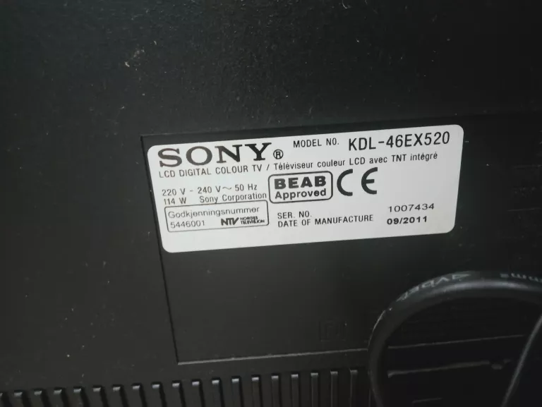 TV SONY KDL-46EX520