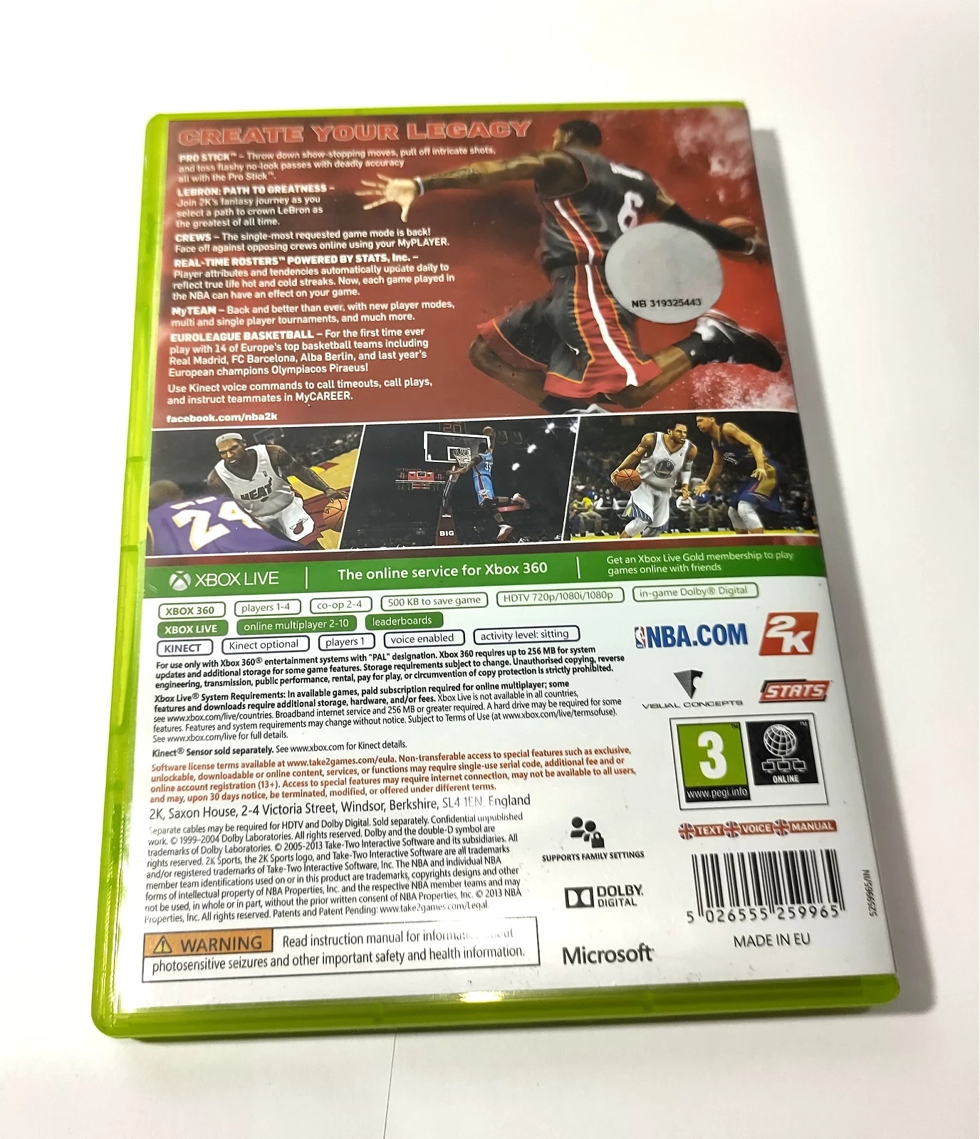 gra-xbox-360-nba-2k14-stan-uzywany