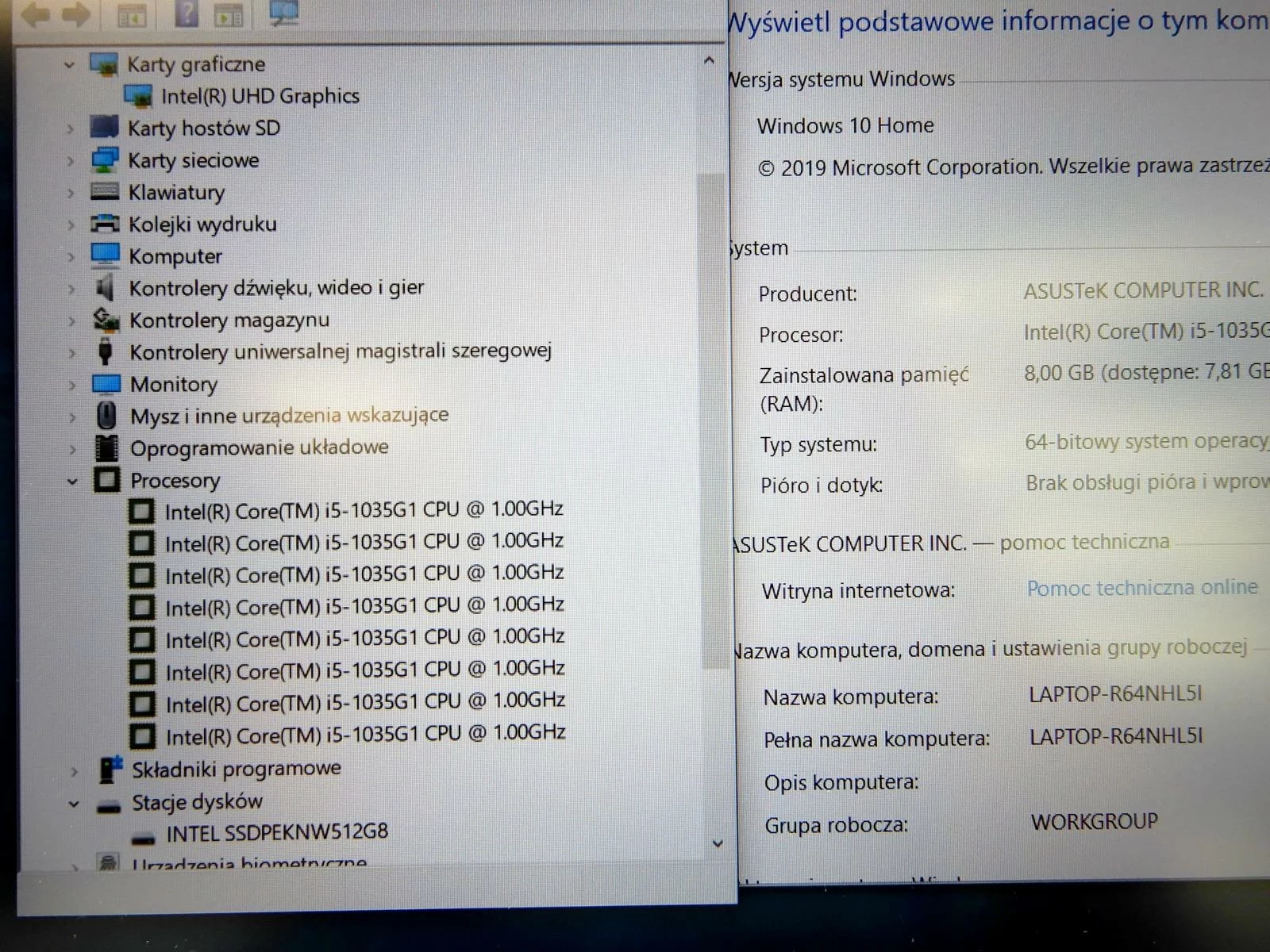 laptop-asus-vivobook-k512j-i5-1035g18gb512gb-ss-rodzaj-karty-graficznej-grafika-zintegrowana