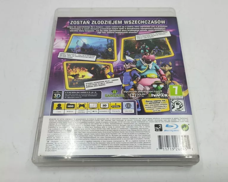 GRA PS3 SLY COOPER ZŁODZIEJE W CZASIE POLECAMY!!!