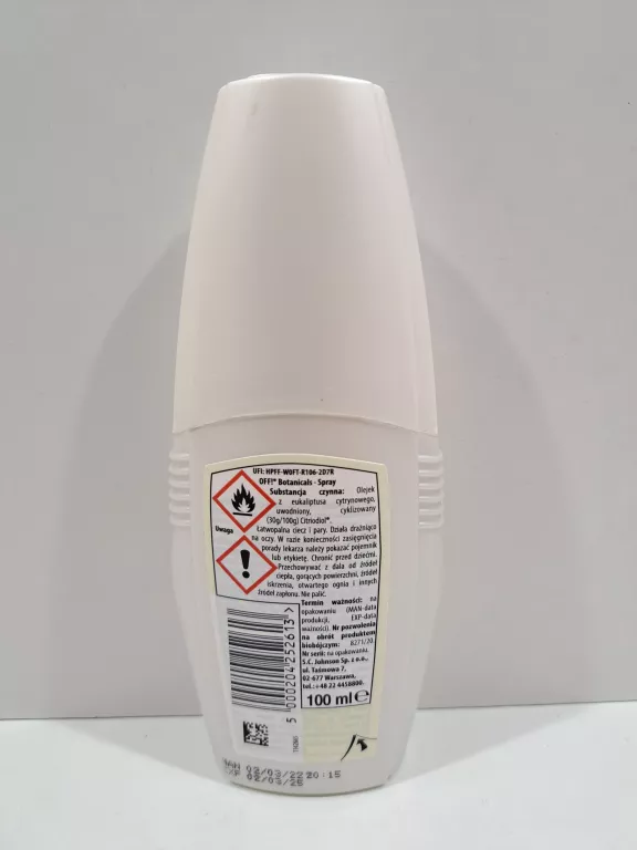 SPRAY PRZECIW OWADOM OFF BOTANICALS