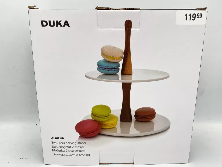 ETAŻERKA 2 POZIOMOWA DUKA ACACIA