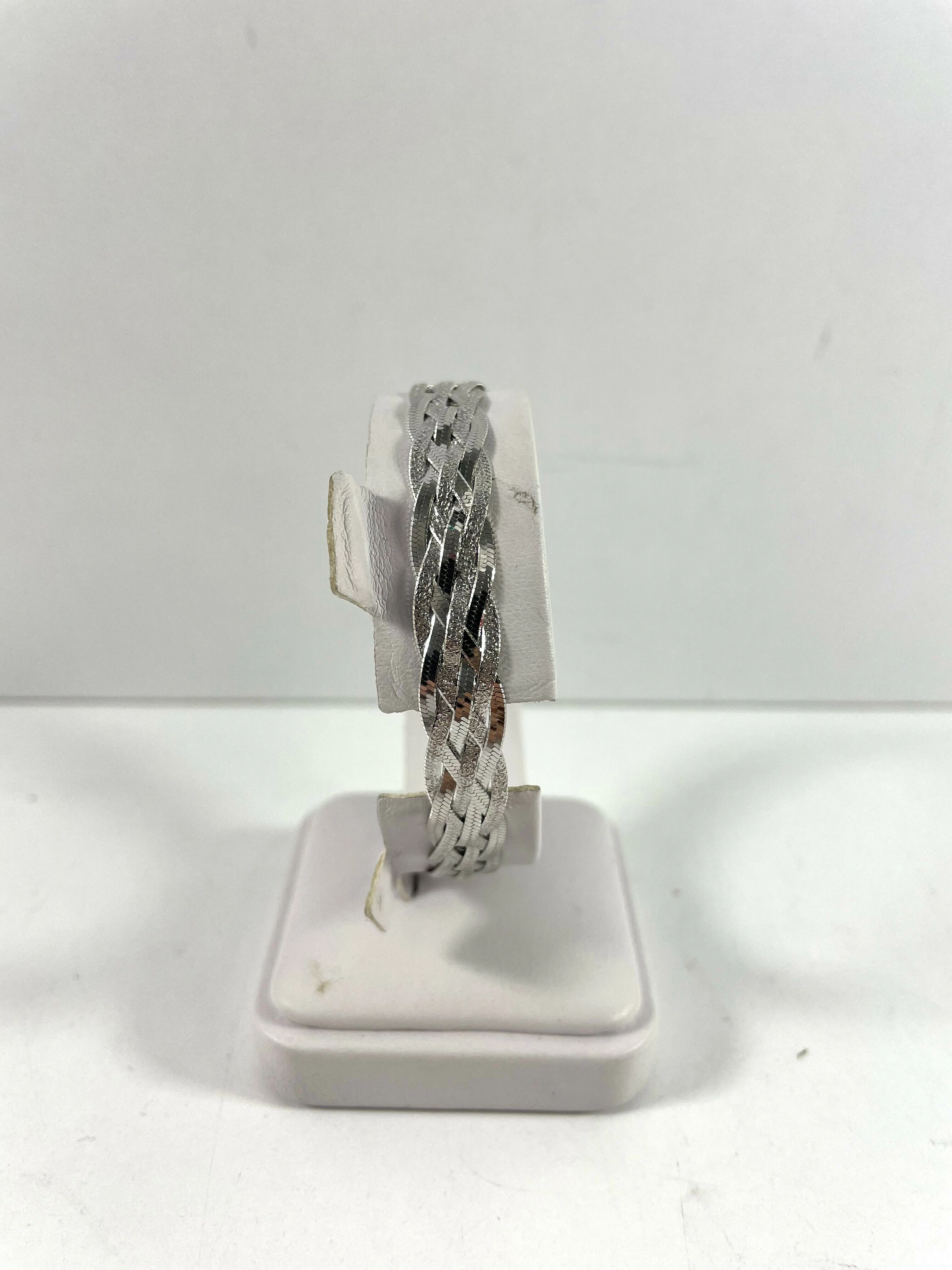 nowa-srebrna-biala-bransoletka-pleciona-89g-19cm-ean-gtin-4898118048184