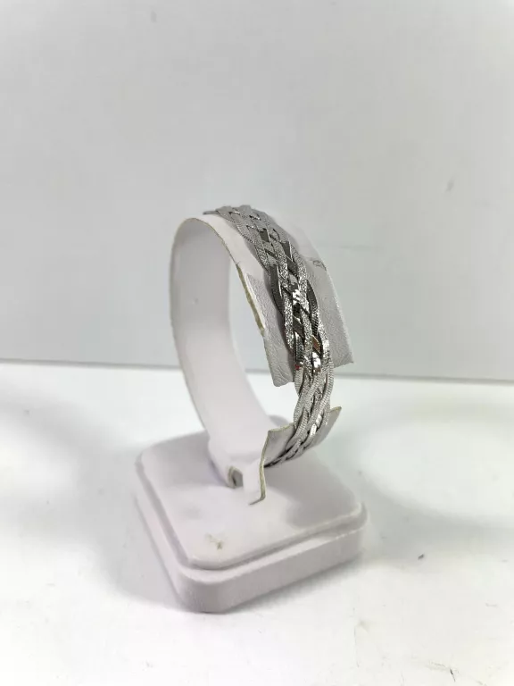 nowa-srebrna-biala-bransoletka-pleciona-89g-19cm-rodzaj-2205-2