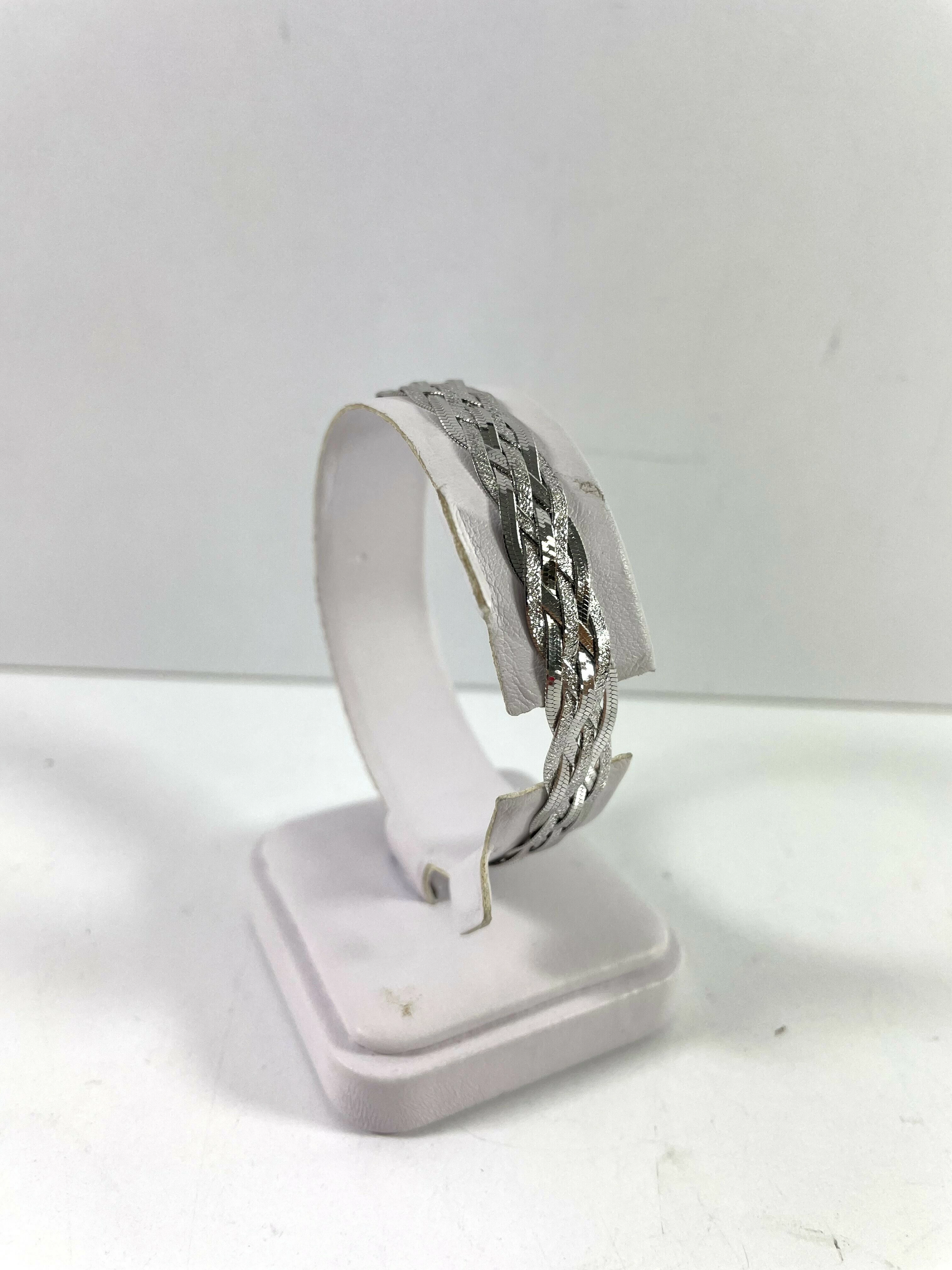 nowa-srebrna-biala-bransoletka-pleciona-89g-19cm-rodzaj-2205-2