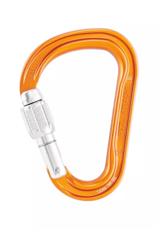 KARABINEK HMS PETZL ATTACHE M38A SL ZAKRĘCANY