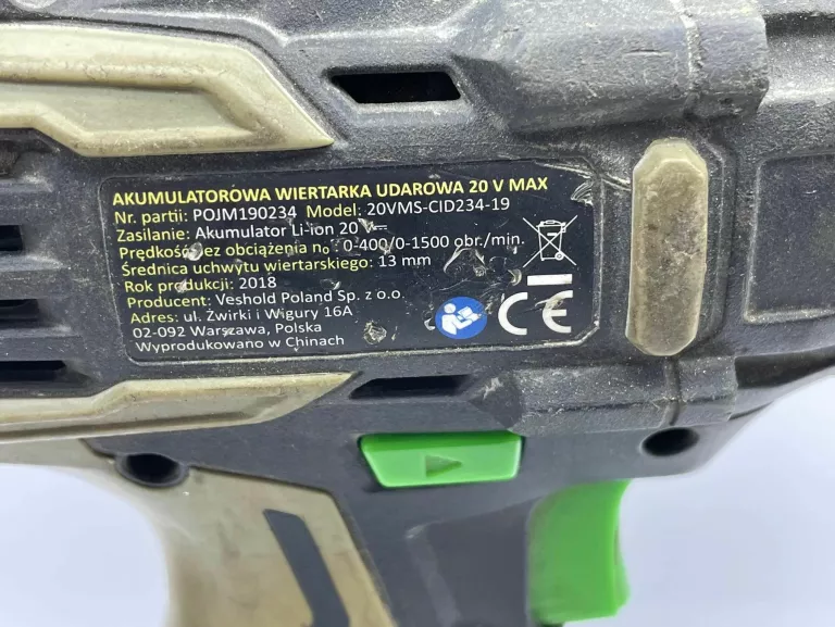 WKRĘTARKA AKUMULATOROWE NITEO TOOLS BATERIA 20 V
