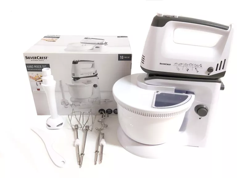 SILVERCREST MIKSER Z OBROTOWĄ MISĄ + BLENDER 300W