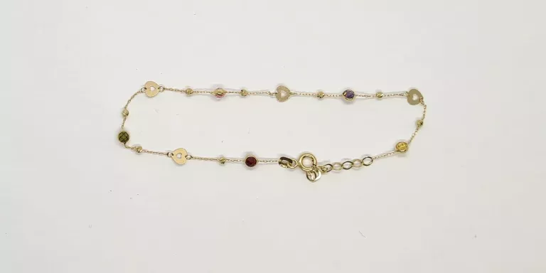 sliczna-zlota-bransoletka-serduszka-585-121g-18-stan-11323-2