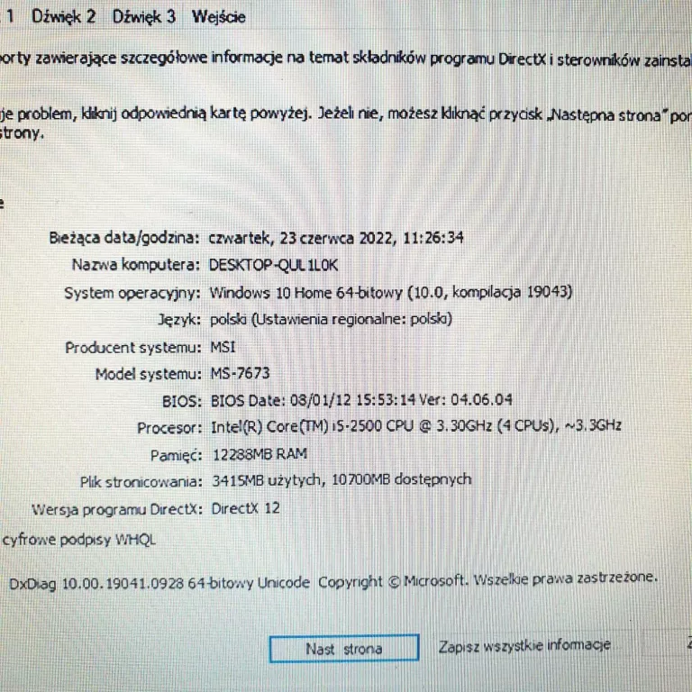 PC RTX1060 I5-2500, 12 RAM 120 SSD + 500 GB HDD