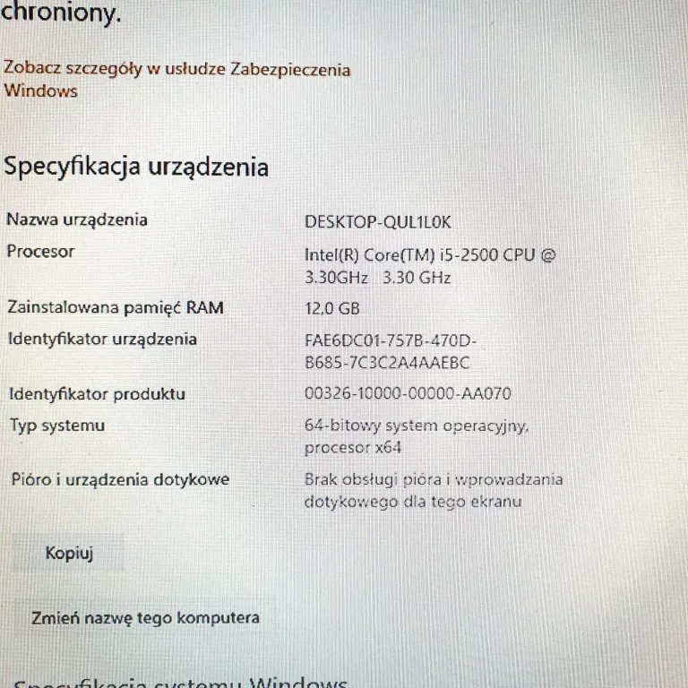 PC RTX1060 I5-2500, 12 RAM 120 SSD + 500 GB HDD