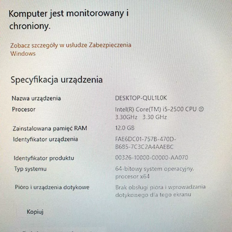 PC RTX1060 I5-2500, 12 RAM 120 SSD + 500 GB HDD