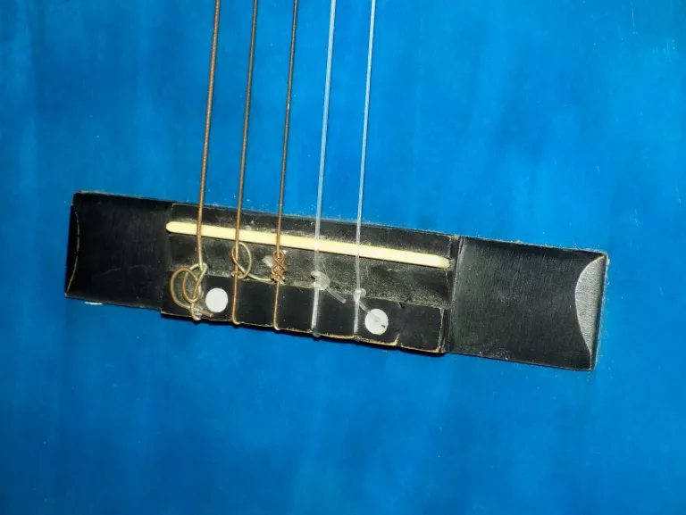 GITARA KLASYCZNA DREWNIANA NIEBIESKA BLUE (BRAK)