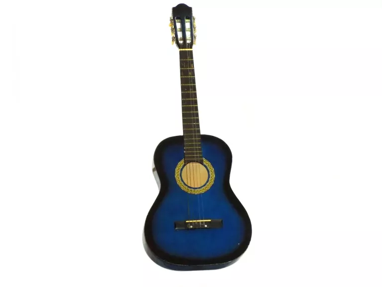 GITARA KLASYCZNA DREWNIANA NIEBIESKA BLUE (BRAK)