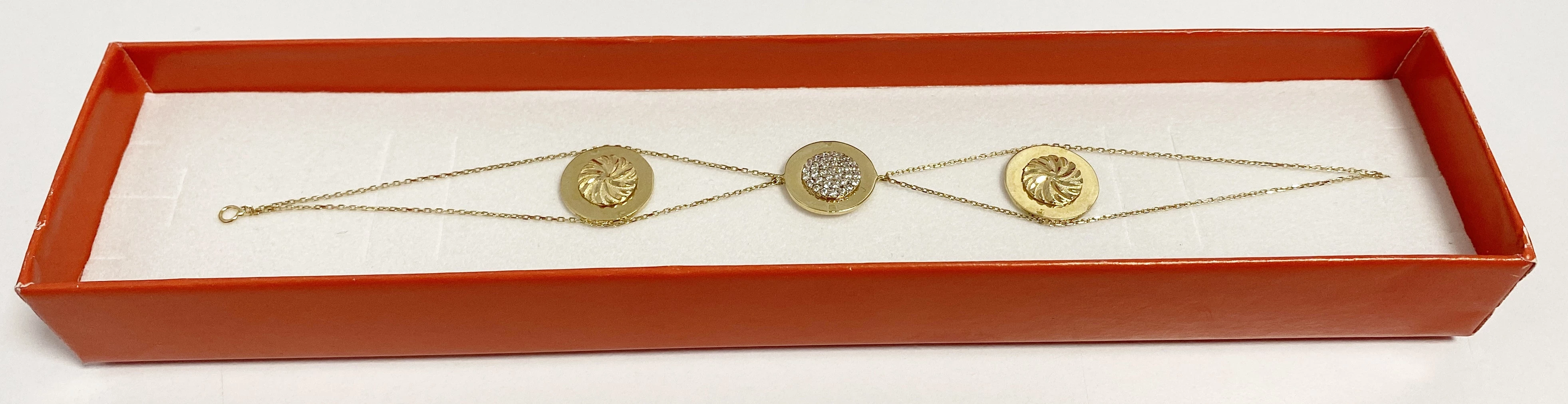 wyjatkowa-zlota-bransoletka-z-3-kolkami-ct-585-ostrowiecka-6-radzyn-podlaski