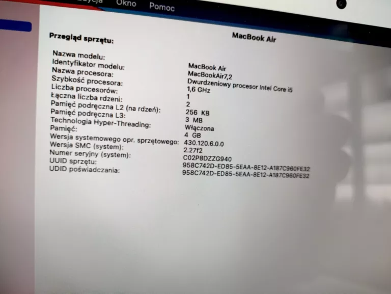 LAPTOP APPLE MJVE2ZE/A MACBOOK AIR 13