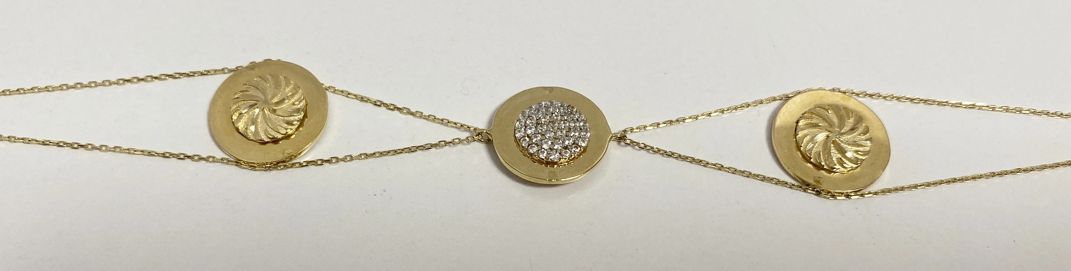 wyjatkowa-zlota-bransoletka-z-3-kolkami-ct-585-ean-gtin-5905868205145