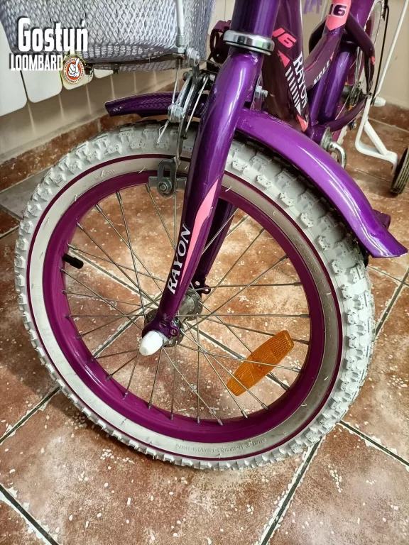 ROWER DZIECIĘCY 16" RAYON NELLY Z POPYCHACZEM