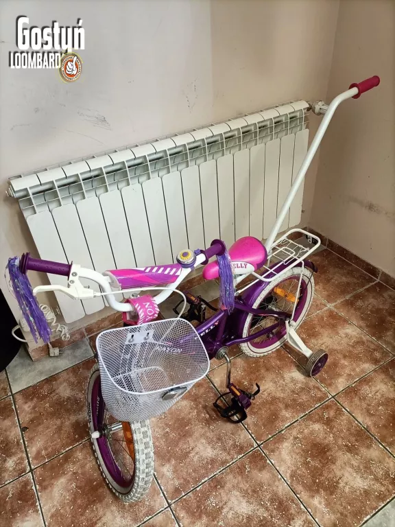 ROWER DZIECIĘCY 16" RAYON NELLY Z POPYCHACZEM