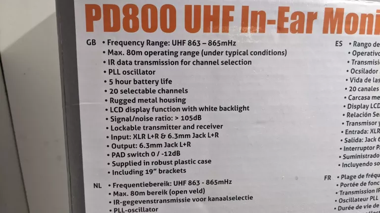 DOUSZNY SYSTEM ODSŁUCHOWY PD800 *GWARANCJA*