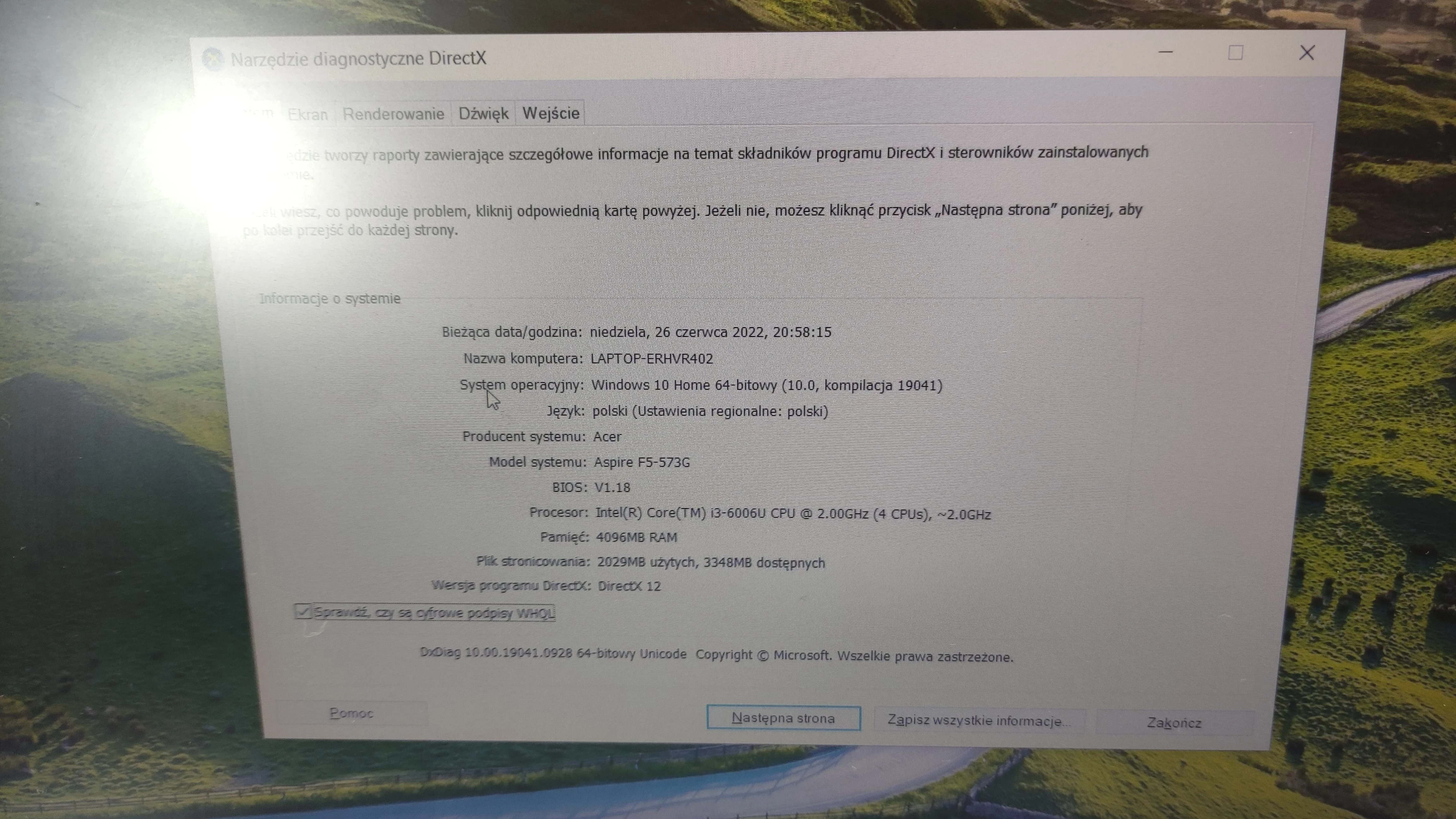 laptop-acer-f15-f5-573g-39rt-at-opis-stan-uzywany