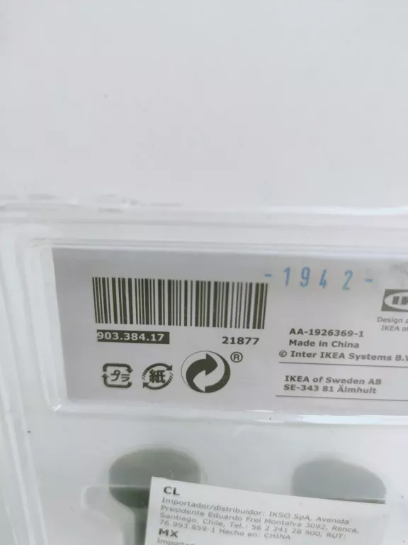 UCHWYTY METALOWE CZARNE 2 SZT W BLISTRZE IKEA