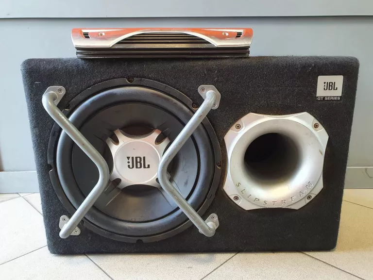 SUBWOOFER JBL GT5-1204BR + WZMACNIACZ JBL GTO 752