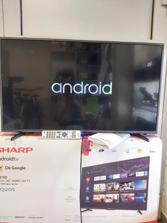 TELEWIZOR SHARP 40CI1EA 40” FHD ANDROID TV OPIS!!! MOŻE BYĆ NA CZĘŚCI