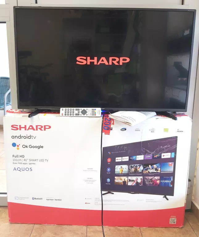 TELEWIZOR SHARP 40CI1EA 40” FHD ANDROID TV OPIS!!! MOŻE BYĆ NA CZĘŚCI