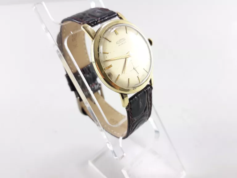 ZŁOTY ZEGAREK ROAMER INCABLOC MECHANICZNY 585 14K