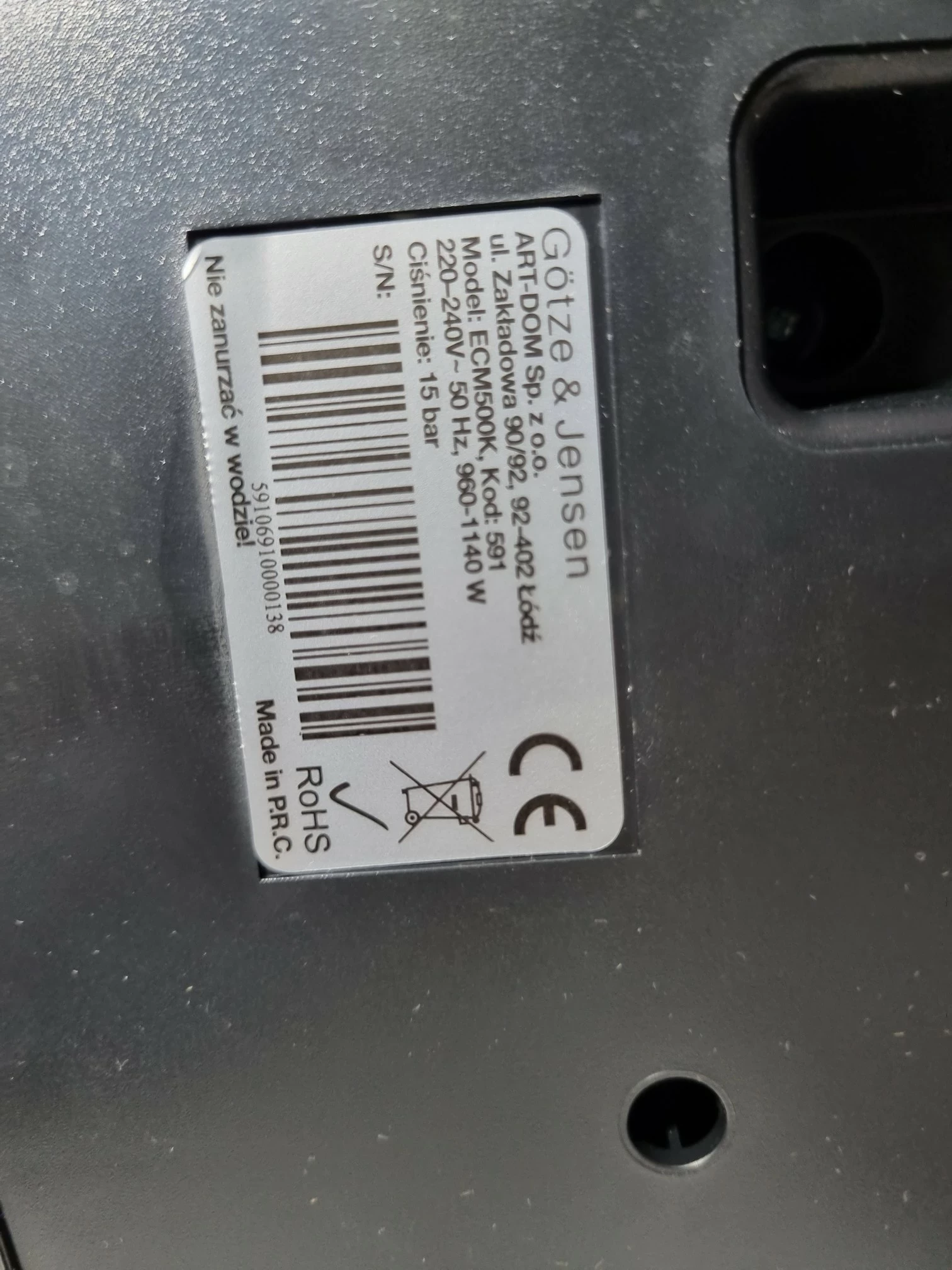 ekspres-gotze-jensen-ecm500k-model-ecm500k