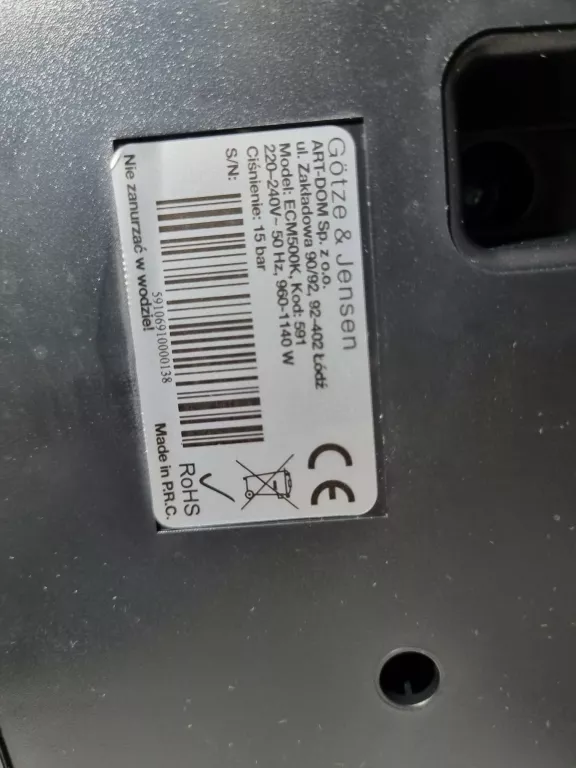 ekspres-gotze-jensen-ecm500k-model-ecm500k