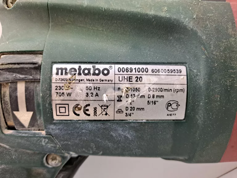MŁOTOWIERTARKA METABO UHE 20 BOX