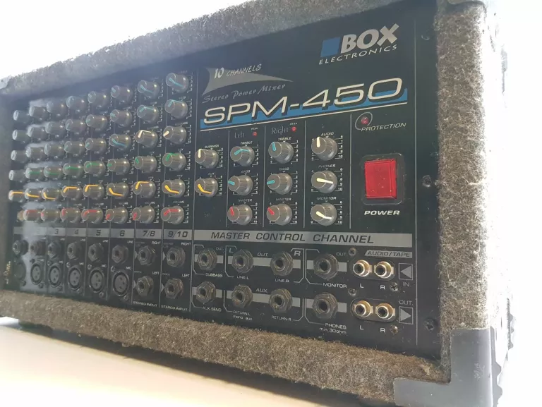 WZMACNIACZPOWER MIXERBOXELECTRONICS STEREO SPM450