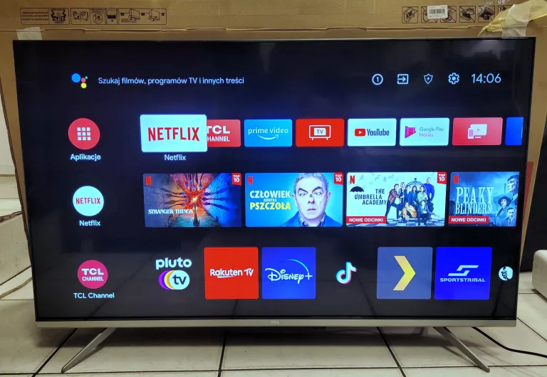 SMART TV TCL 4K 43CALE / GWARANCJA / ANDROID TV