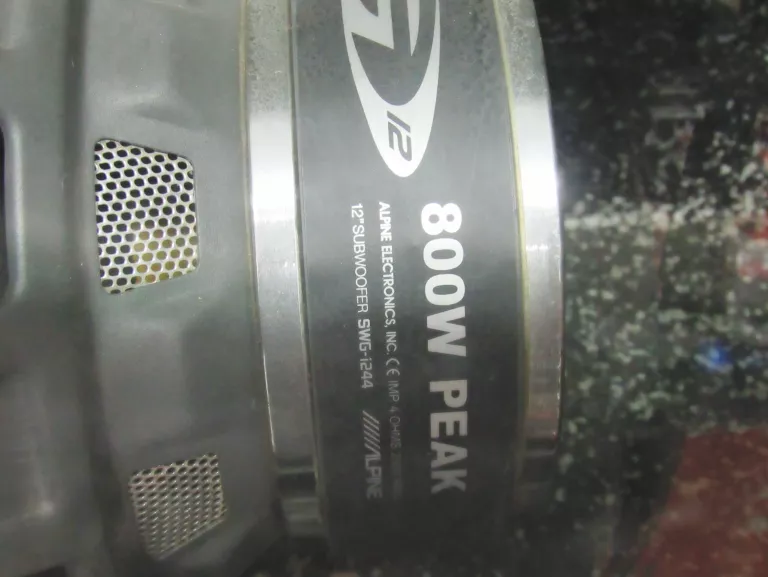 SUBWOOFER ALPINE SBG-1244BP Z PIONEER GM-A6604