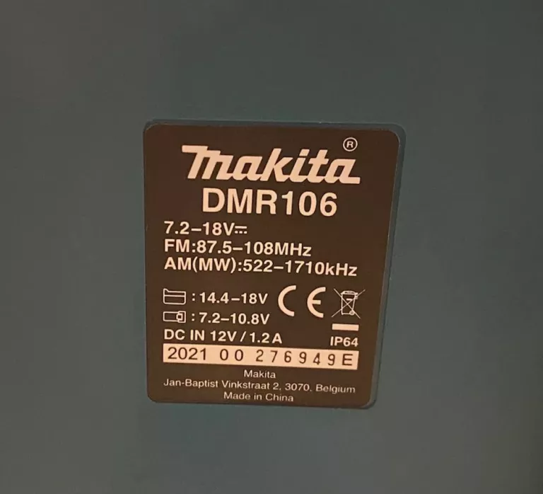 MAKITA RADIO BUDOWLANE DMR106