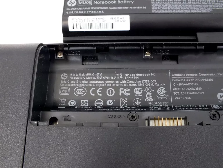 LAPTOP HP 635 AMD E-450/4GB/250GB/WIN7+TORBA