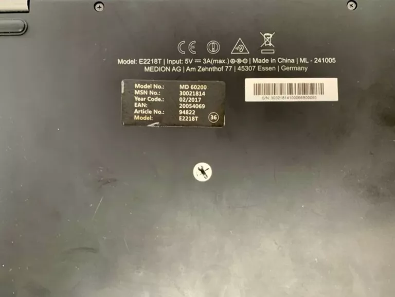 LAPTOP MEDION AKOYA E2218T MD 60200