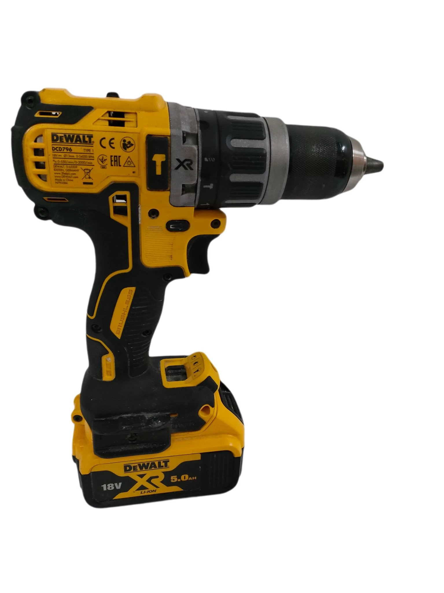 wiertarko-wkretarka-udarowa-dewalt-dcd796-stan-uzywany