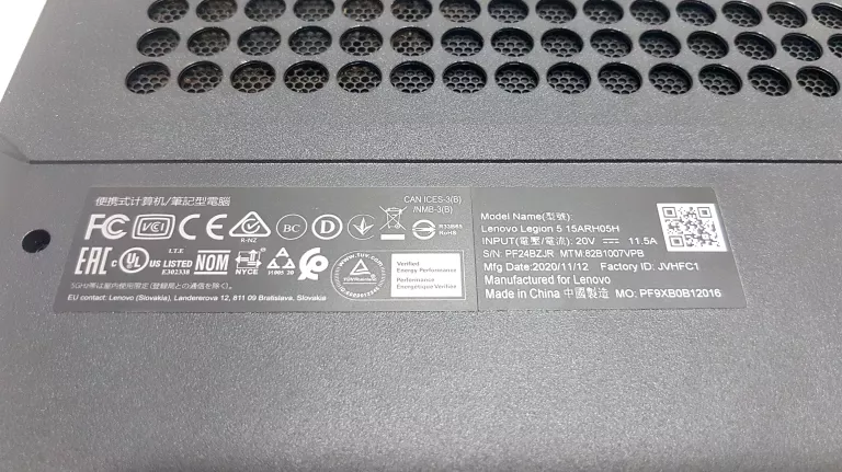 LAPTOP LENOVO LEGION 5 RYZEN 5 4600H RTX 2060 16G