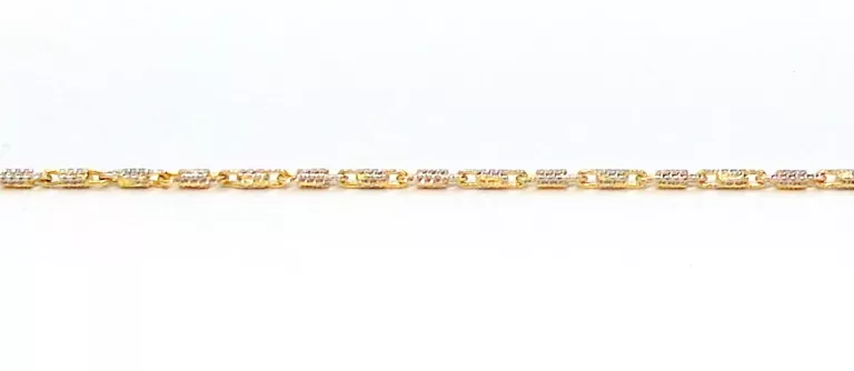 ZŁOTA BRANSOLETKA NIETYPOWY SPLOT PRP.585 20,04 CM