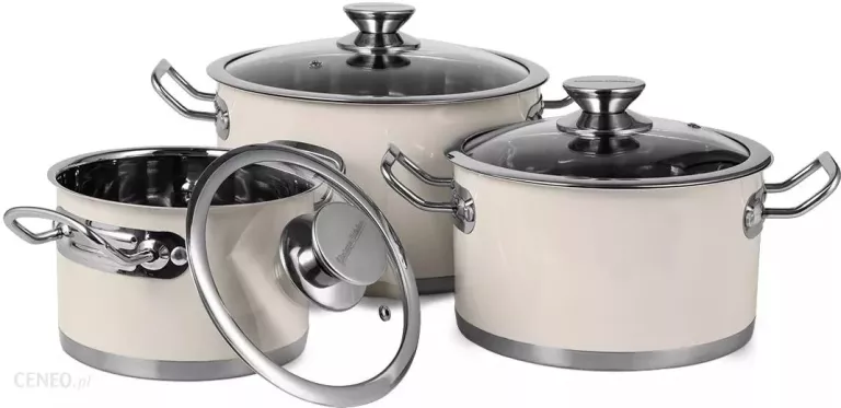 VINTAGE CUISINE RETRO GARNKI STAL NIERDZEWNA 6 EL