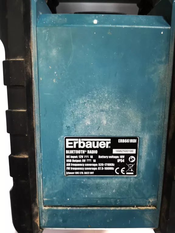 RADIO BUDOWLANE ERBAUER ERB694RDI BLUETOOTH